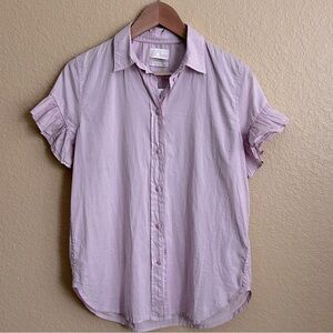 J. Crew Classic Short Sleeve Button Down Cotton Top